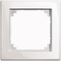 Рамка универсальная Schneider Electric Merten M-Smart 1-м белый глянец 