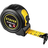 Рулетка 5 м x 25 мм Stayer BlackMax, с двумя фиксаторами, 3410-05-25_z02