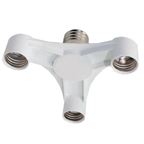Патрон-переходник тройной Ecola Base Е27/3хЕ27 Белый Ecola — купить по цене от 470 ₽ | ПрофБезопасность