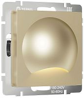 Встраиваемая LED подсветка без рамки Werkel Moon X1 1Вт 4000К шампань