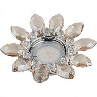 Светильник встраиваемый Fametto/Peonia DLS-P112 GU5.3 CHROME/COGNAC+CLEAR Fametto — купить по цене от 360 ₽ | ПрофБезопасность