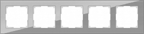 Рамка универсальная Werkel Favorit 5-м. стекло серый картинка фото 2