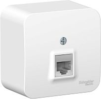 Розетка компьютерная накладная Systeme Electric Blanca 1-м. RJ45 5e белый