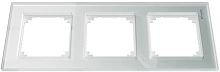 Рамка универсальная Schneider Electric Merten M-Elegance 3-м. стекло белый кристалл