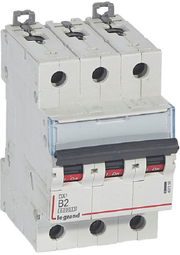 Выключатель автоматический Legrand DX3-E 6000 3п 2А B 10кА