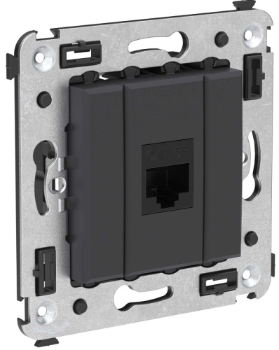 Розетка компьютерная без рамки DKC Avanti 1-м. RJ45 5е черный матовый, DKC, купить, цена, доставка, безопасность Розетка компьютерная без рамки DKC Avanti 1-м. RJ45 5е черный матовый DKC — купить по цене от 824 ₽ | ПрофБезопасность