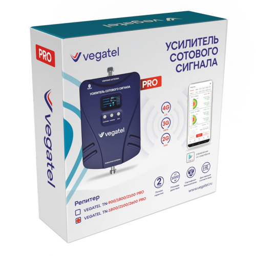 Репитер Vegatel TN-1800/2100/2600 PRO Vegatel — купить по цене от 41&nbsp;179 ₽ | ПрофБезопасность фото 2
