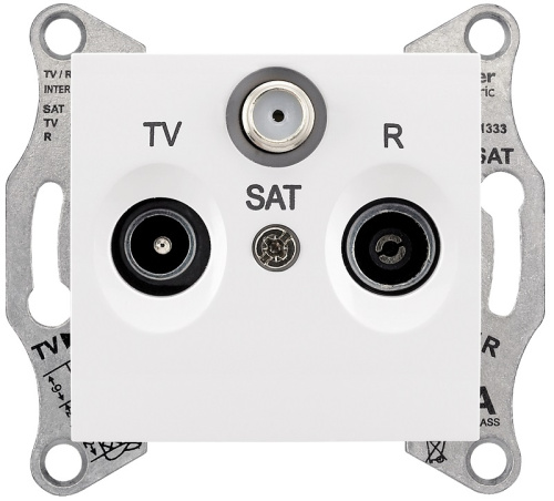 Розетка TV+R+SAT Оконечная без рамки Schneider Electric Sedna 1-м. белый, Schneider Electric, купить, цена, доставка, безопасность Розетка TV+R+SAT Оконечная без рамки Schneider Electric Sedna 1-м. белый Schneider Electric — купить по цене от 1 417 ₽ | ПрофБезопасность