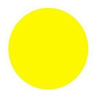 Наклейка Желтый круг 200мм