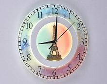 Светильник светодиодный часы Мелодия Света Эйфелева башня 6416-23W 23Вт 220В Белый Мелодия Света — купить по цене от 3&nbsp;240 ₽ | ПрофБезопасность