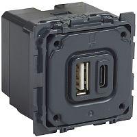 Розетка USB тип A+C без накладки без рамки Legrand Celiane 2-м.