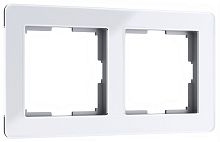 Рамка универсальная Werkel Acrylic 2-м. стекло белый