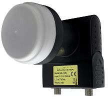 Спутниковый конвертер GM-142C Black Edition Circular Twin с круговой поляризацией Goldmaster — купить по цене от 990 ₽ | ПрофБезопасность