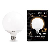 Лампа светодиодная Глоба Gauss Elementary G125 Шар E27 220В 22Вт 1780Лм 3000К 172х125мм Gauss — купить по цене от 1&nbsp;100 ₽ | ПрофБезопасность