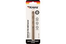 Сверло по металлу кобальтовое 6 мм Kranz HSS-Co 5% M35 P6M5K5 (уп.1шт) KR-91-0528