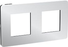 Рамка универсальная Schneider Electric Unica Studio Metal 2-м. хром/антрацит Schneider Electric — купить по цене от 1&nbsp;720 ₽ | ПрофБезопасность