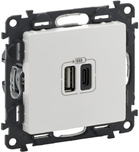 Розетка USB тип A+С без рамки Legrand Valena Life 2-м. 3000мА белый, Legrand, купить, цена, доставка, безопасность Розетка USB тип A+С без рамки Legrand Valena Life 2-м. 3000мА белый Legrand — купить по цене от 5 605 ₽ | ПрофБезопасность