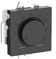 Терморегулятор механический с датчиком без рамки Systeme Electric AtlasDesign 0С +45С карбон