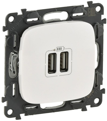 Розетка USB тип A+A без рамки Legrand Valena Allure 2-м. 1500мА белый, Legrand, купить, цена, доставка, безопасность Розетка USB тип A+A без рамки Legrand Valena Allure 2-м. 1500мА белый Legrand — купить по цене от 4 730 ₽ | ПрофБезопасность
