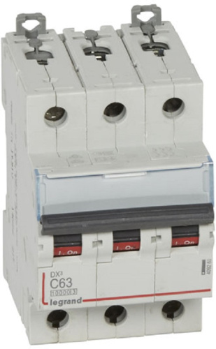 Выключатель автоматический Legrand DX3-E 10000 3п 63А C 16кА