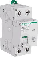 Автомат дифференциального тока АВДТ Systeme Electric Systeme9 2п 16А 30мА 6кА C тип AC