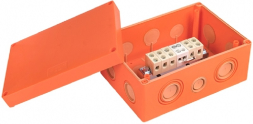 Коробка огнестойкая EKF PROxima 176x126x74мм под винт 5x10мм IP66 оранжевый картинка