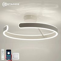 Светильник светодиодный (Люстра) Estares MADERA 80W R-APP-500x170-WHITE/WHITE-220-IP20 Estares — купить по цене от 5&nbsp;600 ₽ | ПрофБезопасность