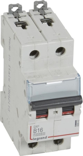 Выключатель автоматический Legrand DX3-E 10000 2п 16А B 16кА