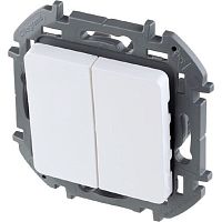 Выключатель без рамки Legrand Inspiria 2-кл. белый