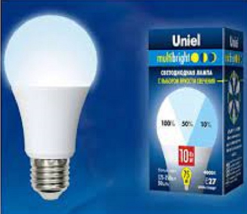 Лампа светодиодная Uniel Multibright A60 Шар Е27 220В 10Вт 4200К 3 режима Uniel — купить по цене от 345 ₽ | ПрофБезопасность