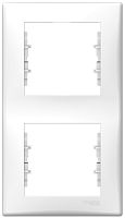 Рамка вертикальная Schneider Electric Sedna 2-м. белый