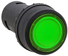 Кнопка без фиксации с подсветкой EKF PROxima SW2C-10D 1НО 22мм 24В IP54 зеленый