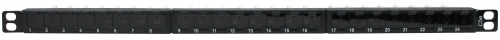 Патч-панель Netko 24 порта IPTB24B-KRO-CEC/BK 0.5U, UTP, Dual Type картинка