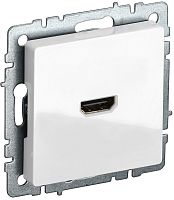 Розетка HDMI без рамки IEK Brite РHDMI-0-БрБ 1-м. белый