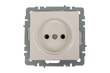 Розетка без заземления без рамки IEK Brite РС10-1-0-БрЖ 1-м. жемчуг