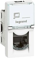 Розетка компьютерная UTP Legrand Mosaic для кабель-канала Metra 1-м. 1 мод. RJ45 6e белый Legrand — купить по цене от 1&nbsp;152 ₽ | ПрофБезопасность
