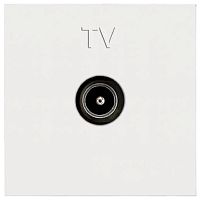Розетка TV Оконечная без рамки ABB Niessen Zenit 1-м. 2 мод. N2250.7 BL белый