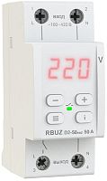 Реле напряжения однофазное цифровое на DIN-рейку Rbuz D2-50 red 50А 50-400В