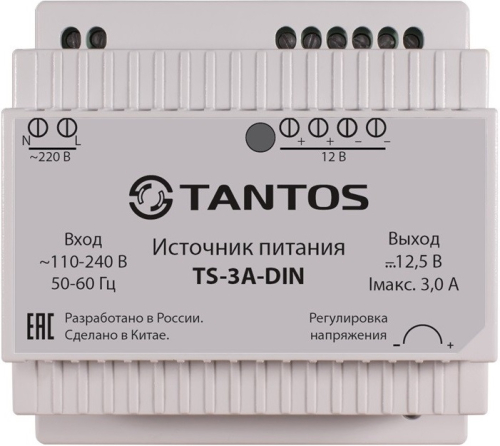 Блок питания на DIN рейку Tantos TS-3A-DIN картинка