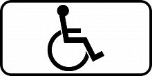 Дорожный знак 8.17 - Инвалиды картинка