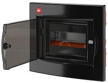 Бокс пластиковый DKC RAM base ЩРВ-П-8 (225х261х72мм) IP41 черный прозрачная дверца
