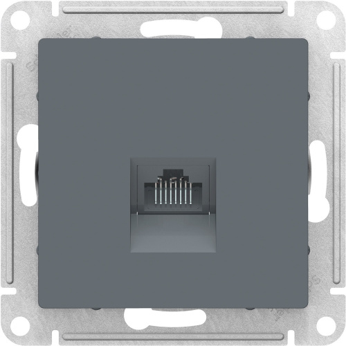 Розетка компьютерная без рамки Systeme Electric AtlasDesign 1-м. RJ45 5e грифель фото 2