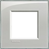 Рамка прямоугольная Legrand BTicino LivingLight 2 мод Серое небо