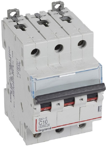 Выключатель автоматический Legrand DX3-E 6000 3п 10А C 10кА