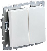Переключатель без рамки IEK Brite ВС10-2-6-БрЖ 2-кл. проходной жемчуг