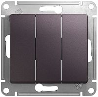 Выключатель без рамки Systeme Electric Glossa 3-кл. сиреневый туман
