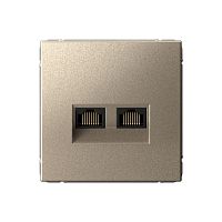 Розетка компьютерная без рамки Systeme Electric ArtGallery  2-м. RJ45 CAT 6А шампань Systeme Electric — купить по цене от 6&nbsp;365 ₽ | ПрофБезопасность