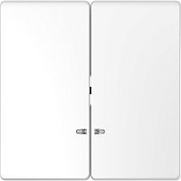 Лицевая панель Schneider Electric Merten D-Life для 2-кл. выключателя с подсветкой белый лотос