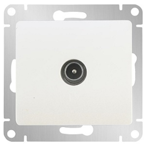 Розетка TV Коннектор без рамки Systeme Electric Glossa 1-м. перламутр Systeme Electric — купить по цене от 447 ₽ | ПрофБезопасность фото 3