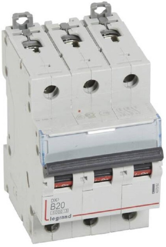 Выключатель автоматический Legrand DX3-E 6000 3п 20А B 10кА